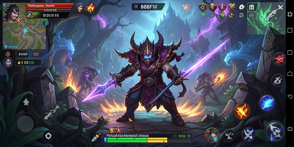 Tampilan gameplay mendebarkan dalam 888FW saat menjelajahi dunia petualangan.