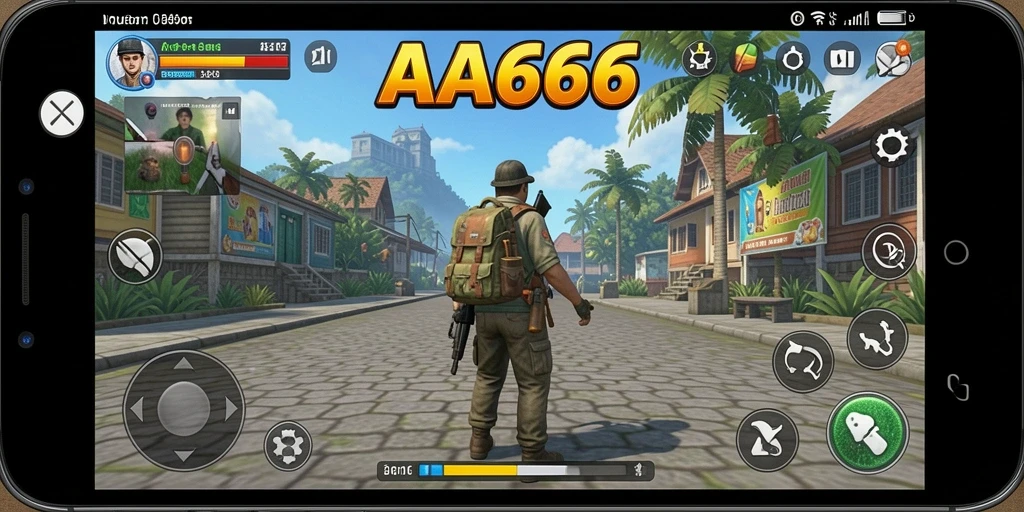 Tampilan gameplay menarik dari AA666 dalam simulasi interaktif.