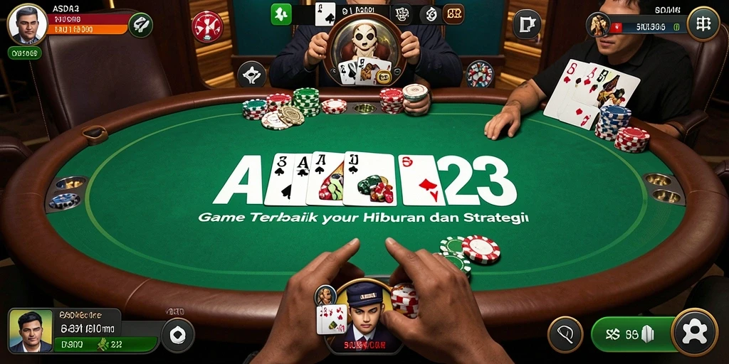 Tampilkan aksi seru dalam gameplay Poker ASD123.