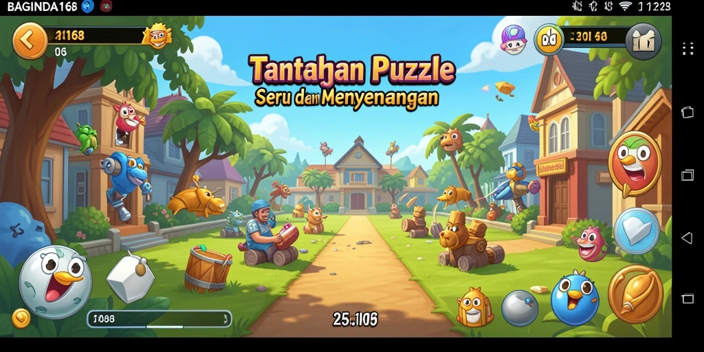 Screenshot utama BAGINDA168 menunjukkan gameplay Puzzle yang menantang dan menarik.
