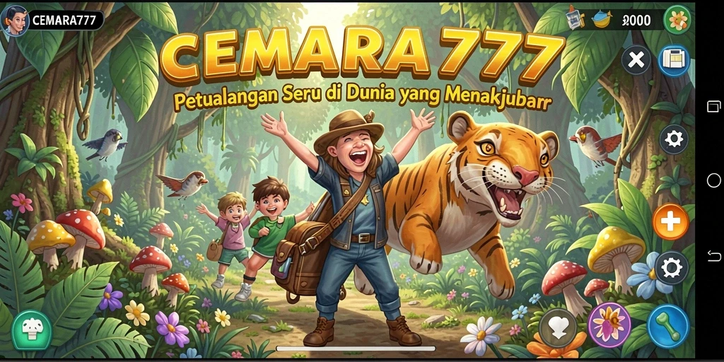 Tampilan gameplay menakjubkan dari CEMARA777 dengan eksplorasi mendebarkan.