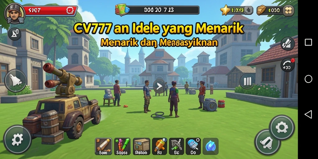 Tampilan gameplay menarik dari CV777 yang menonjolkan elemen Idle.