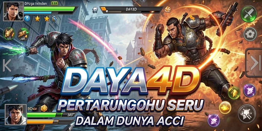 Gameplay seru DAYA4D dengan aksi pertarungan yang mendebarkan.