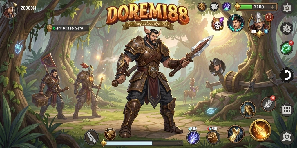 Gameplay seru DOREMI88 dengan karakter dan petualangan menakjubkan.