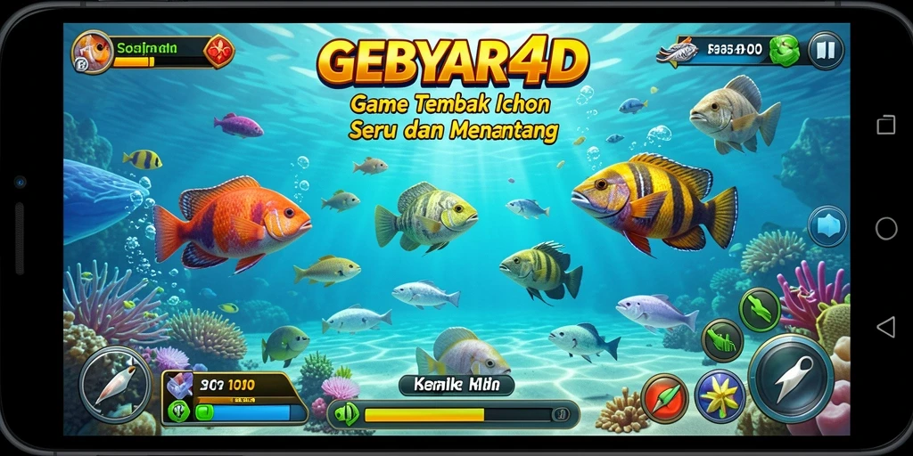 Tampilan gameplay GEBYAR4D yang menarik dan penuh aksi Tembak Ikan.