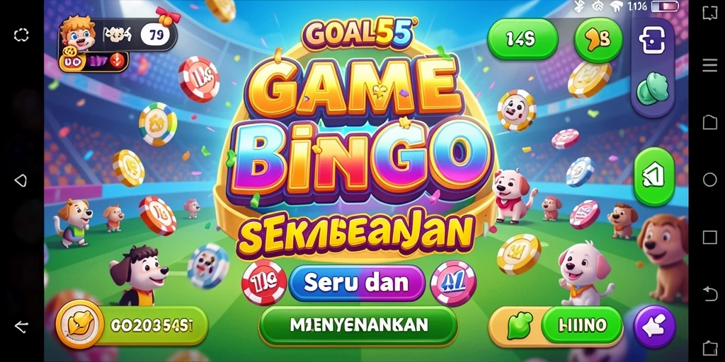 Gameplay Bingo di GOAL55 yang seru dan interaktif.