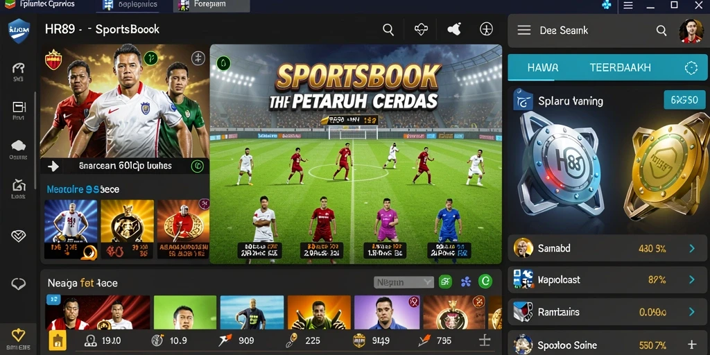 Screenshot utama HR89 menunjukkan antarmuka taruhan yang jelas dan informatif.