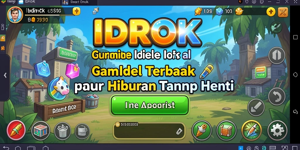 Tampilan gameplay utama IDROK yang menakjubkan dan interaktif.