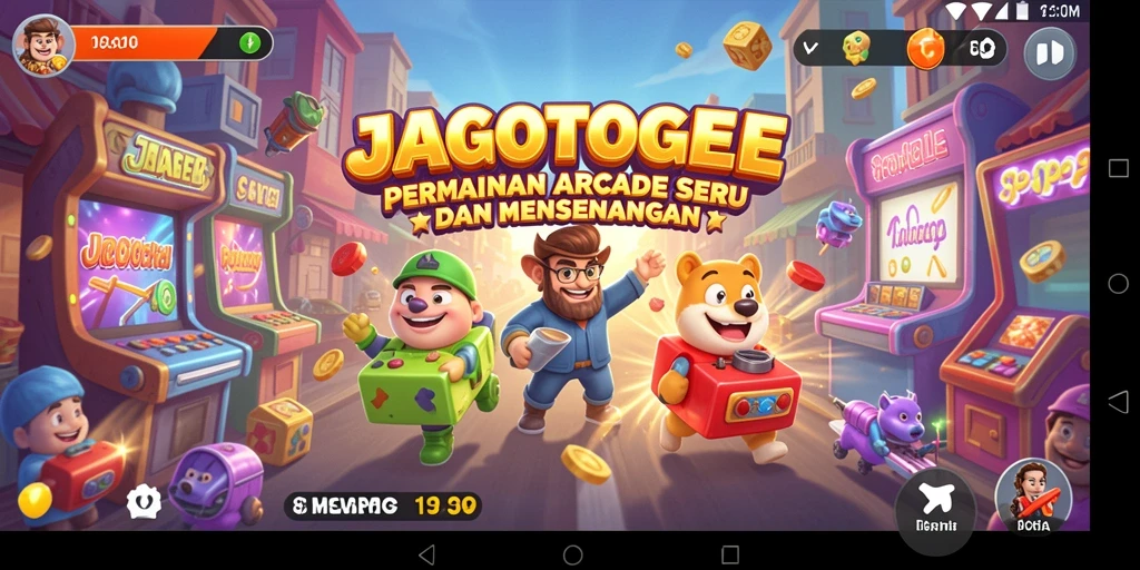 Screenshot JAGOTOGEL menampilkan gameplay arcade yang seru dan penuh tantangan.