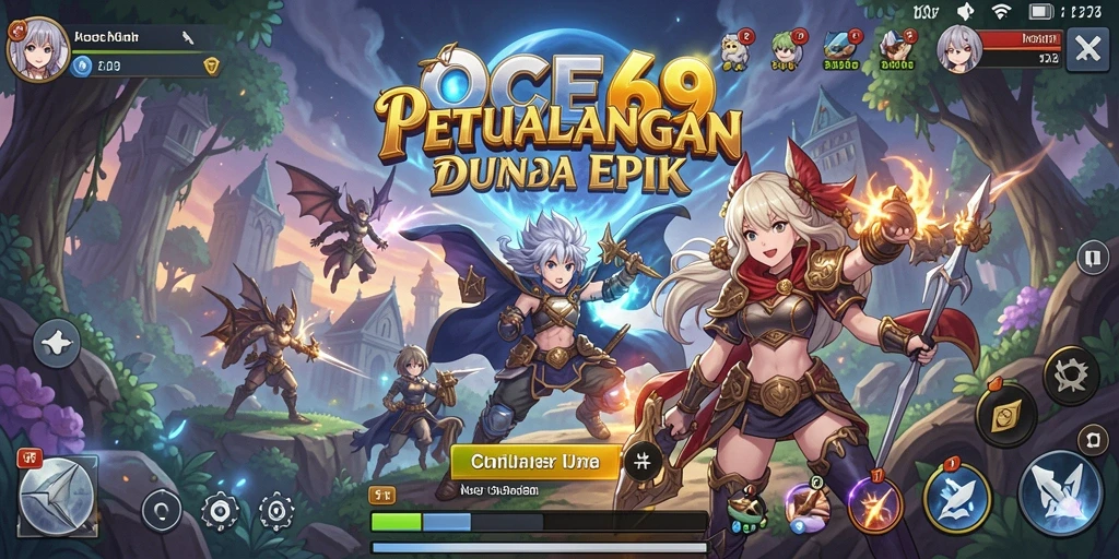Screenshot OCE69 menampilkan karakter Anime dalam aksi pertarungan yang mendebarkan.