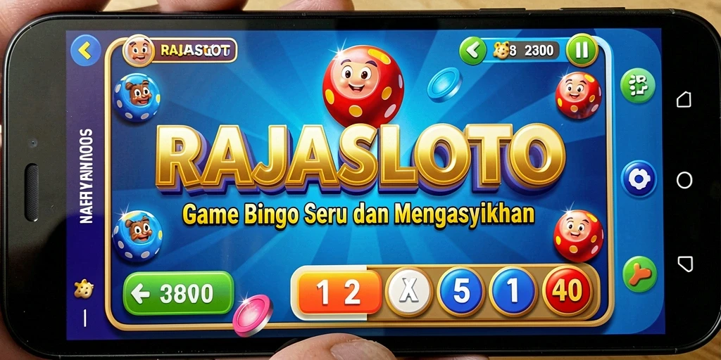 Tampilan gameplay seru RAJASLOTO dengan keseruan bingo.