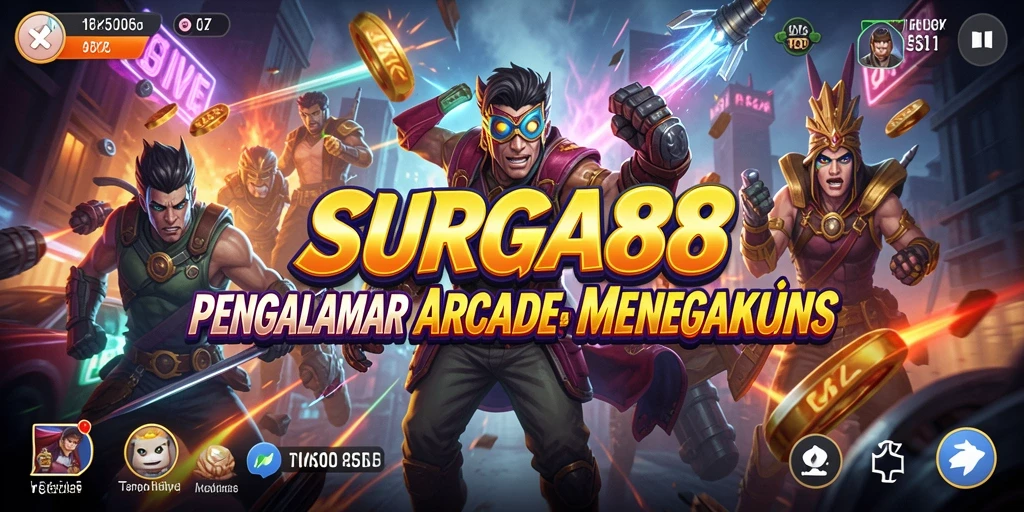 Screenshot SURGA88 menampilkan aksi seru gameplay Arcade.